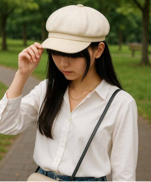 きゃすけっと 帽子 キャスケット 「M2SUQARED/エムツースクエア」フェイクレザー