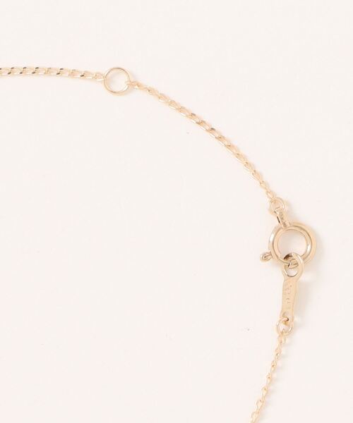 con affetto ネックレス K10イニシャルネックレス レディース