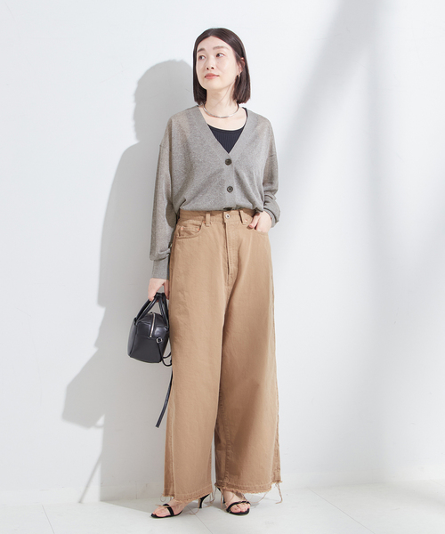ジャーナルスタンダード JOURNAL STANDARD 24SS GALAXYシアーカーディガン 24-080-370-2120-1-0 グリーン JOURNAL STANDARD L'ESSAGE｜GALAXY シアーカーディガン