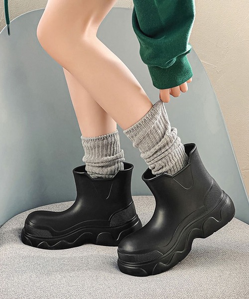 Lace Ladies（レースレディース） 長靴 レインブーツ 厚底 ハイトップ