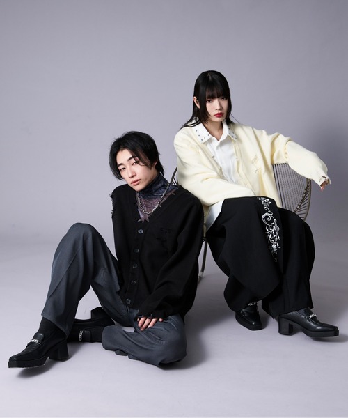 Ellno Loset（エルノロゼット） カーディガン ルーズダメージ