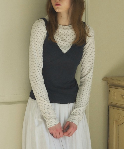 GIUNON ソフトシアータンクトップ GIUNON タンクトップ ノースリーブ soft sheer tank top