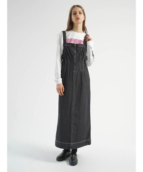 ワンピース FRONT ZIP DENIM JUMPER SKIRT : ZOZOTOWN Yahoo!店 - 通販