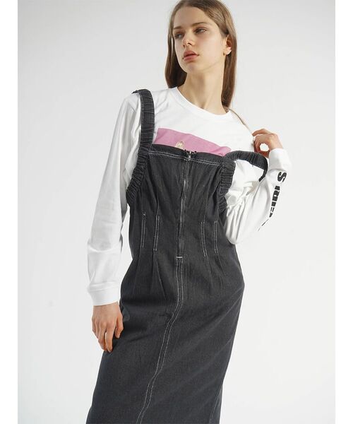 ワンピース FRONT ZIP DENIM JUMPER SKIRT : ZOZOTOWN Yahoo!店 - 通販