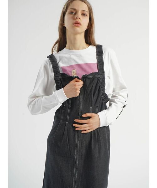 ワンピース FRONT ZIP DENIM JUMPER SKIRT : ZOZOTOWN Yahoo!店 - 通販