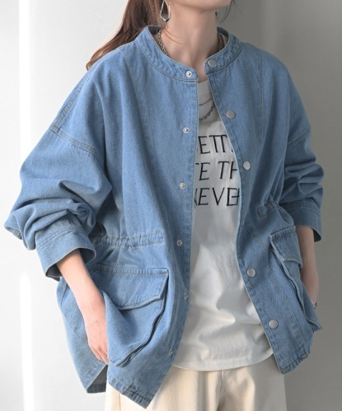 Amazon | [Hanmall] レディース ショート デニム ジャケット