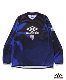 UMBRO×XLARGEコラボ】ネイビー 長袖カットソー L umbro tシャツ XLARGE×UMBRO L/S SOCCER JERSEY メンズ