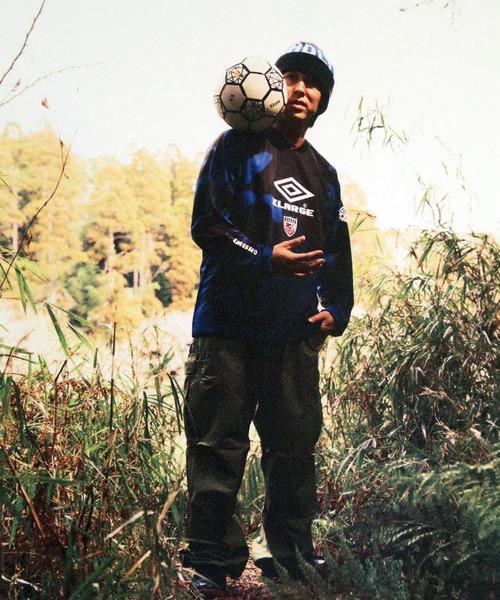 umbro（アンブロ） tシャツ XLARGE×UMBRO L/S SOCCER JERSEY メンズ