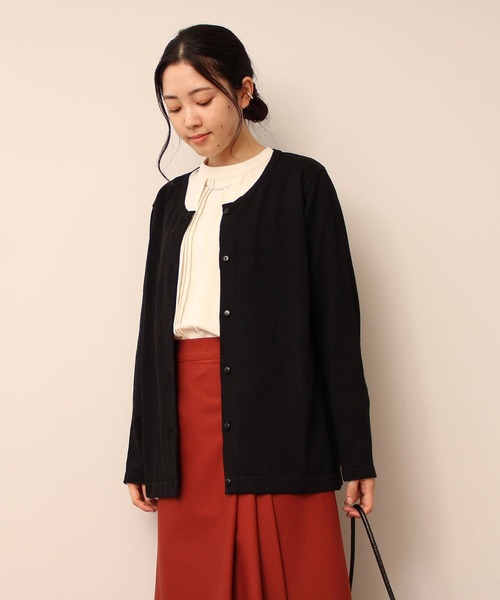 「MB mint breeze」 ニットカーディガン LL グリーン レディース_画像5