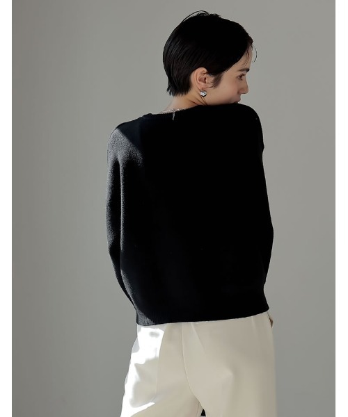 「Re:EDIT」 「MEISM」長袖ニット LARGE グレー レディース_画像4