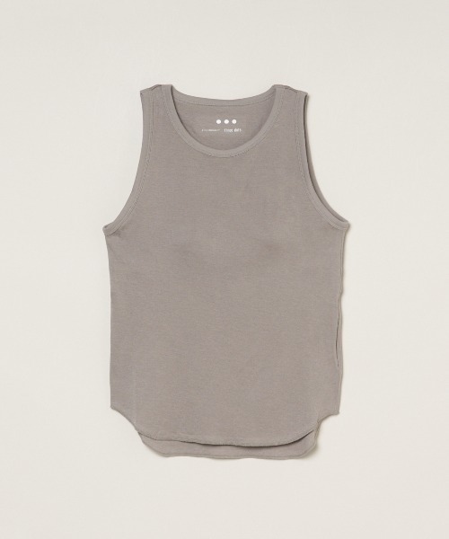 three dots【スリードッツ】リブタンクトップ Cotton rib 2×1 tank｜スリードッツ オフィシャルオンラインショップ