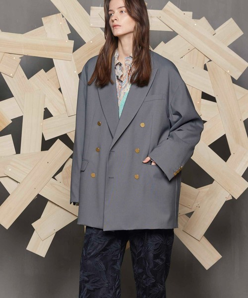 MAISON SPECIAL] テーラードジャケット&ワイドパンツ MAISON SPECIAL