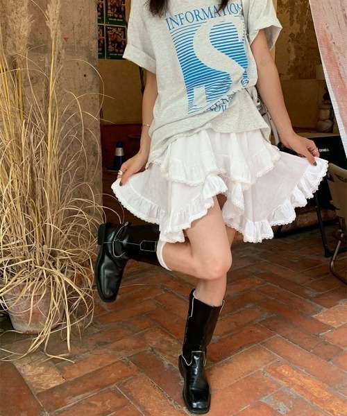 00s coquette fairygrunge アシンメトリーレーススカート 00s coquette fairygrunge アシンメトリーレーススカートクリア