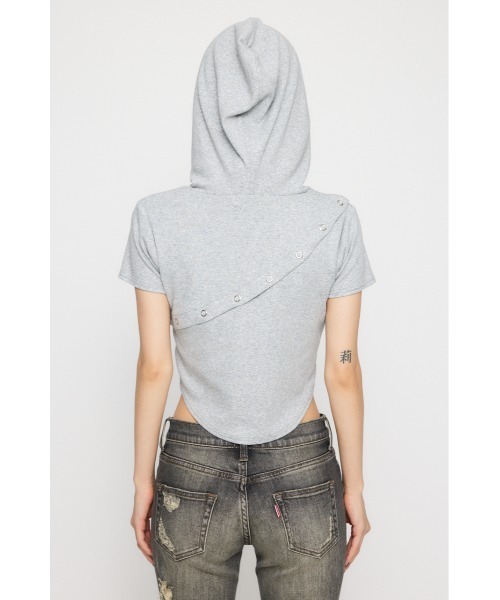 LAGUA GEM（ラグアジェム） パーカー RING BUTTON HOODIE トップス