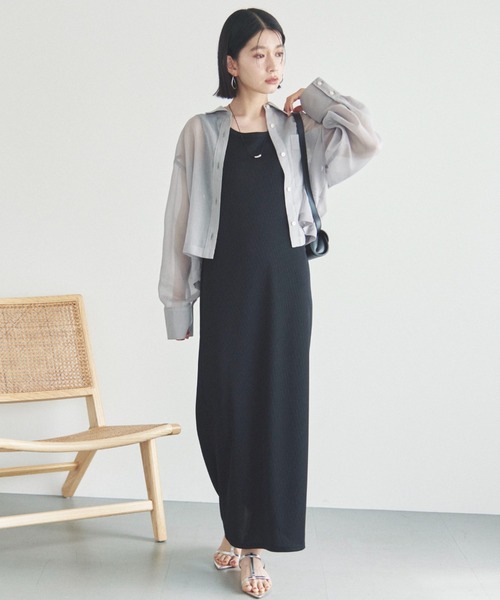 DOUX ARCHIVES（ドゥアルシーヴ） ワンピース リブ2WAYノースリーブ