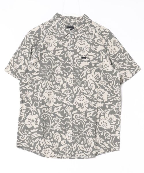 RVCA ルーカ 総柄半袖シャツ ホワイト RVCA(ルーカ) &frasl; 半袖シャツ&frasl;M&frasl;コットン&frasl;ホワイト&frasl;白&frasl;総柄&frasl;HOT FUDGE