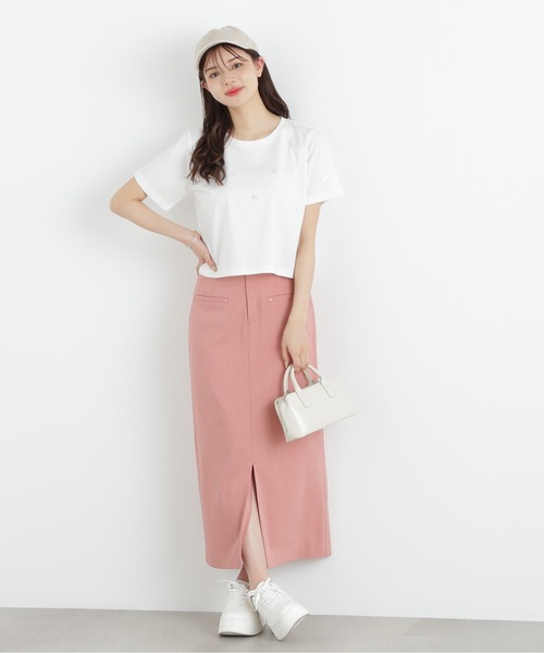 PROPORTION BODY DRESSING スカート 前スリットナロースカート