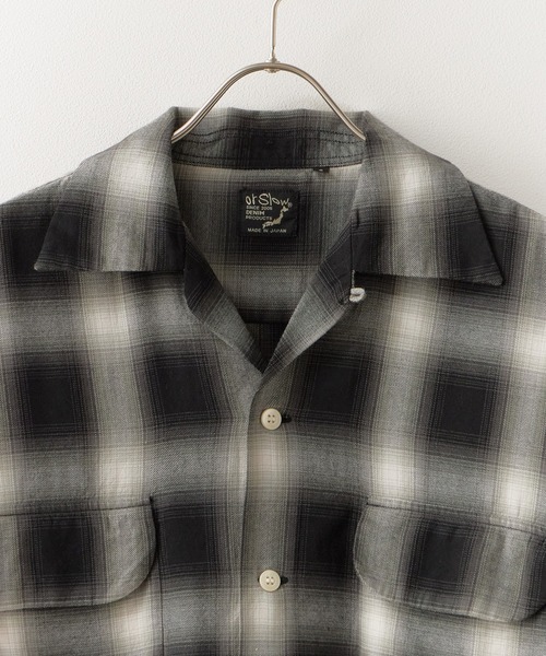 orSlow　 SHIRT　オアスロウ　シャツ　別注 orSlow シャツ orSlow/オアスロウ OMBRE CHECK SHORT SLEEVE