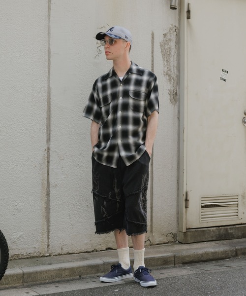 orSlow　 SHIRT　オアスロウ　シャツ　別注 orSlow シャツ orSlow/オアスロウ OMBRE CHECK SHORT SLEEVE