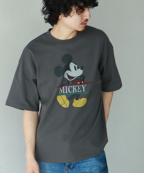 新品 Disney Vintage ディズニー ヴィンテージ 半袖Tシャツ S Disney tシャツ 「Disney/ディズニー」 ミッキー アートワーク