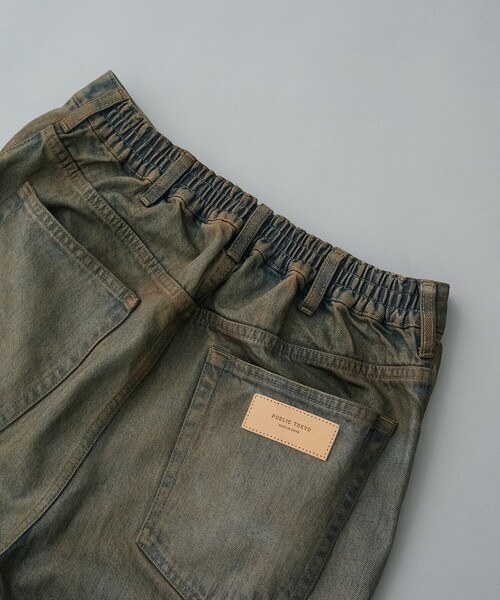 PUBLIC TOKYO ジーンズ DENIM バギーデニムショートパンツ