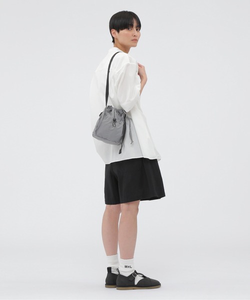 MHL. ナイロンショルダーバッグ MHL. ショルダーバッグ バッグ WORN NYLON CANVAS レディース