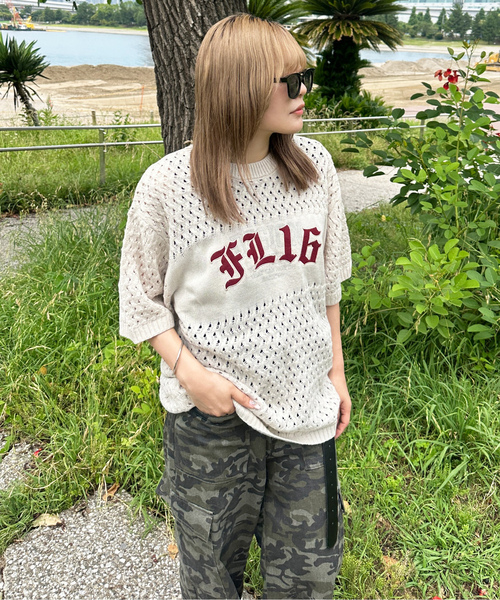 「sedacle」 半袖ニット SMALL レッド メンズ