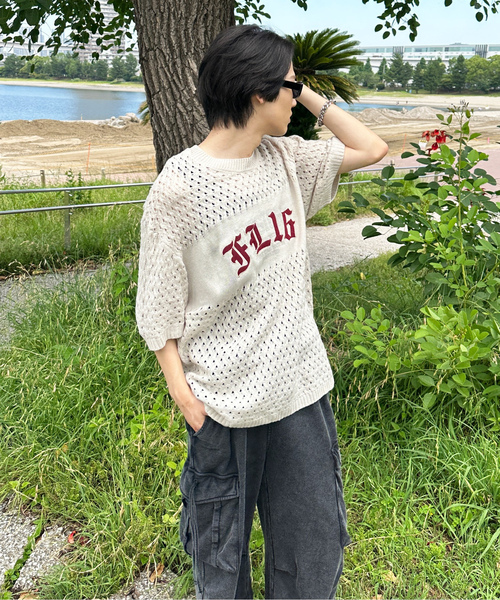 「sedacle」 半袖ニット SMALL レッド メンズ