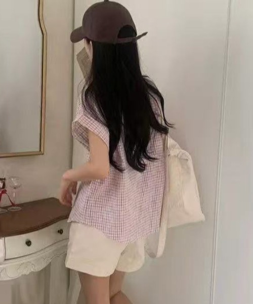 nnn様確認画像　ブラウス ブラウス シャツ roll up check shirt レディース : ZOZOTOWN