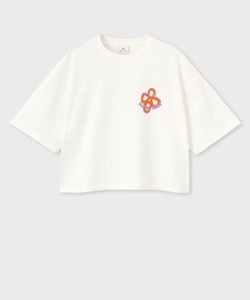 tシャツ 「オンラインショップ限定」ウィメンズ PS Happy Flower 半袖Tシャツ / 255416 ECJ340S レディース