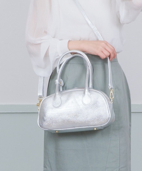 ボストンバッグ 「MARLON」ミニボストンバッグ 本革 レディース