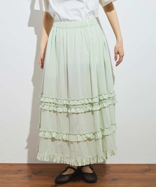 figlondon DECO skirt グレー　レア fig London（フィグロンドン）の「DECO gingham skirt