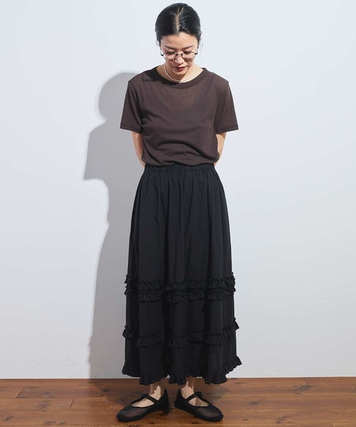 figlondon DECO skirt グレー　レア fig London（フィグロンドン）の「DECO gingham skirt