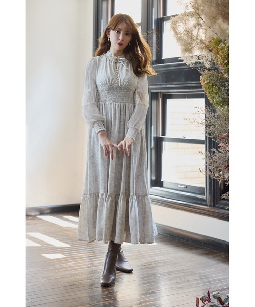 Herlipto Winter Rose Dress ロングワンピース Herlipto Winter Rose Dress ロングワンピース