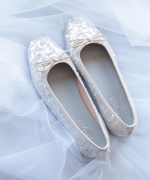 [SESTO] Flat туфли-лодочки 25.0cm слоновая кость женский 