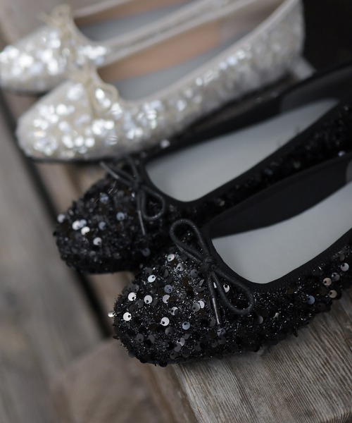 [SESTO] Flat туфли-лодочки 25.0cm слоновая кость женский 