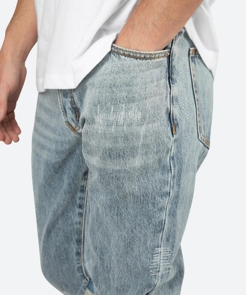 mnml 「mnml」 加工ブーツカットデニムパンツ 34 ブルー メンズ