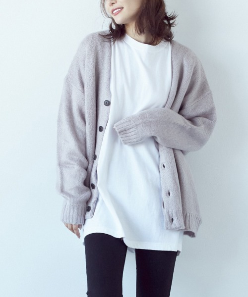ARCADE（アーケード） カーディガン 男女兼用 モヘアタッチ ワイド