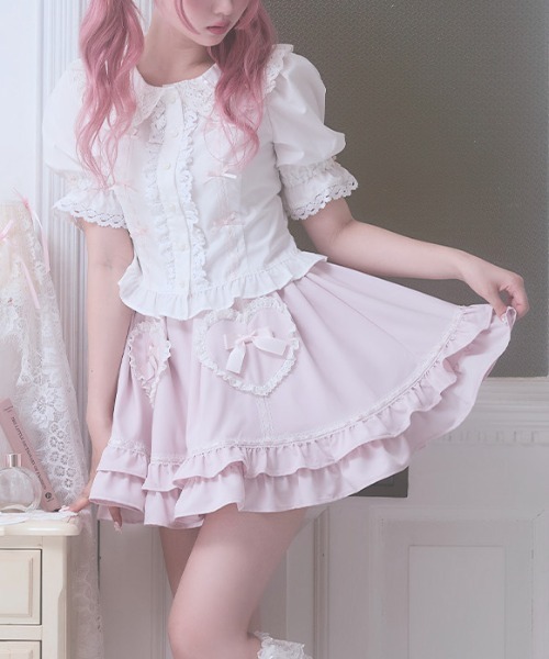 Fiorforte スカート Heart frill skirt : ZOZOTOWN Yahoo!店 - 通販