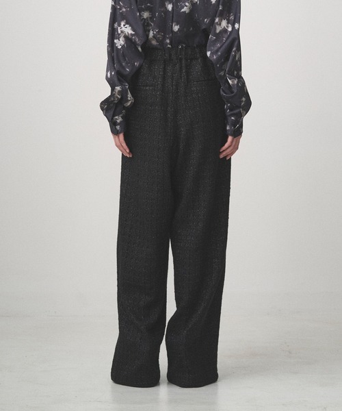 Juha（ユハ） スラックス 2TUCK WIDE SUMMER TWEED PANTS メンズ