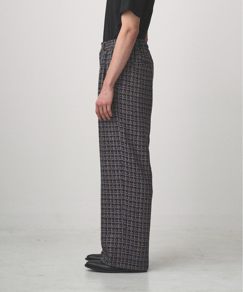 Juha（ユハ） スラックス 2TUCK WIDE SUMMER TWEED PANTS メンズ