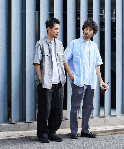 「5525Gallery」 半袖シャツ M グレー メンズ_画像7