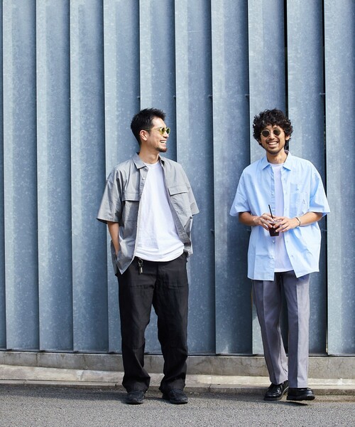 「5525Gallery」 半袖シャツ M グレー メンズ_画像8