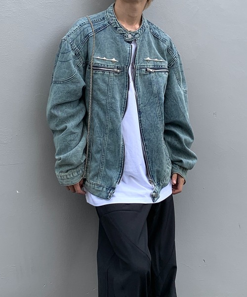 lilful デニムジャケット gジャン 「25年秋冬新作」シルバーアクセント