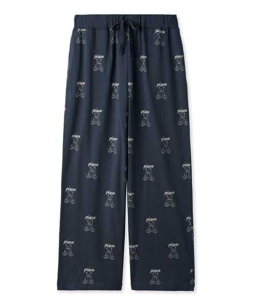 パジャマ ルームウェア 「UNISEX」総柄ロングパンツ レディース | gelato pique | 03