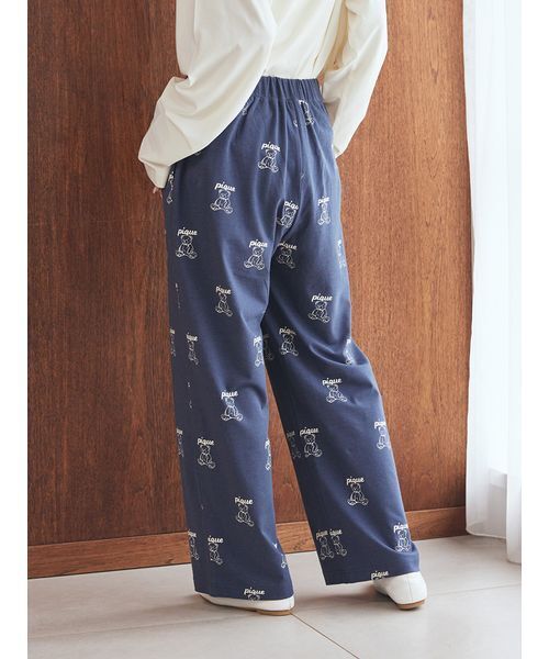 パジャマ ルームウェア 「UNISEX」総柄ロングパンツ レディース | gelato pique | 06