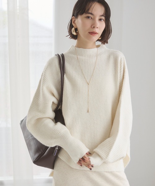 ANGIE セットアップ 「2点セット」ハイネックワイドニット＆スカート