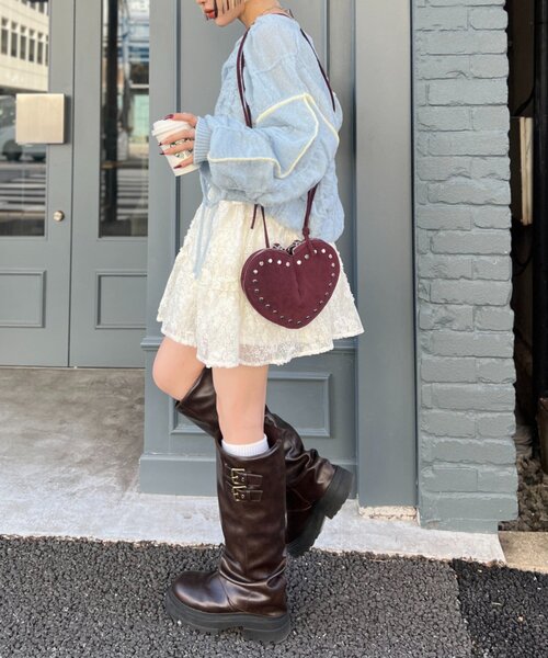 w closet（ダブルクローゼット） ニット セーター パイピングドロスト