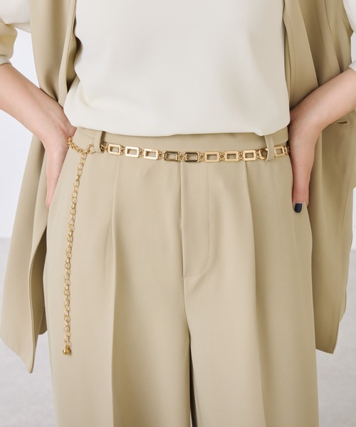 PAPILLONNER ベルト スクエアチェーンベルト レディース : ZOZOTOWN