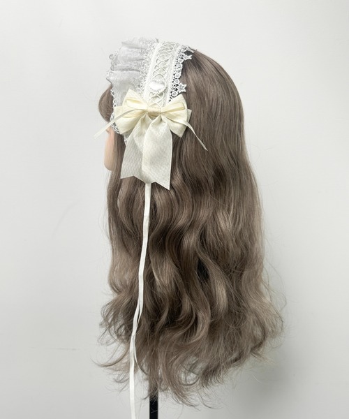 MAISON SELECT 9C37 星レース ボリュームフリル リボン プリンセス